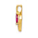 10k Yellow Gold and Rhodium Over 10k Yellow Gold Diamond and 0.25 cttw
Marquise Ruby Pendant