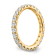14K Yellow Gold Lab Grown Diamond SI1/SI2, G H I, Eternity Band
