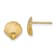 14k Yellow Gold 8mm Scallop Shell Stud Earrings