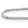 White Diamond Rhodium Over Sterling Silver Tennis Bracelet 0.50ctw