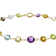 Multi-Gem 14k Yellow Gold Bracelet 7.50ctw