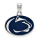 Sterling Silver Rhodium-plated LogoArt Penn State University Small
Enamel Pendant