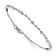Rhodium Over 14k White Gold Diamond Bangle Bracelet