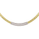 18K Yellow Gold with White Rhodium Diamond Woven 18 Inch Necklace