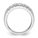 Rhodium Over 14K White Gold Pave Diamond Wedding Band 1.59ctw