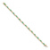 10k Yellow Gold and 10k White Gold Diamond and Emerald Bracelet