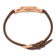 Ladies Charles Hubert Rose Finish Brass Brown Dial Modern Circle Watch