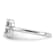 Rhodium Over 14K White Gold Lab Grown Diamond VS/SI GH, Initial B
Adjustable Ring