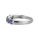 Blue Cubic Zirconia Platinum Over Sterling Silver Ring 1.77ctw