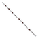 Rhodium Over 14k White Gold Fancy Diamond and Garnet Bracelet