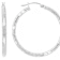Diamond-Cut Hoop Earrings In Sterling Silver 1.25"