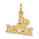 14K Yellow Gold Number 1 MOM Charm