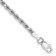 Rhodium Over 10k White Gold 2.25mm Diamond-Cut Rope Link Bracelet
