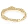 Italian Ribbon Rope Bracelet In Solid 14K Yellow Gold