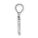 Rhodium Over 14k White Gold Polished Block Letter H Initial Pendant