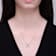 Initial X Mixed Cut CZ Pendant Necklace In Sterling Silver 18 Inch
