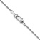 Rhodium Over 14k White Gold 1mm Solid Diamond-Cut Parisian Wheat 16 Inch Chain