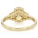 Diamond Simulant Oval, Champagne Diamond And White Diamond Ring In 18K
Gold Over Sterling Silver 2.65ctw