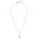 Initial T Charm Pendant Necklace In Silver-Tone