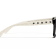 Chanel Black Frame with White Arms/Gray Lens Sunglasses