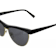 bob sdrunk-Lizzie-01 Black and Gold Tone Frame / Gray Lenses Sunglasses
