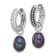 Rhodium Over Sterling Silver 7-8mm FWC Pearl/Cubic Zirconia
Interchangeable Earrings Set