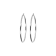 Sterling Silver Polished 2-1/2" Round Hoop Earrings
