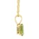 8x6mm Oval Peridot 14k Yellow Gold Pendant With Chain