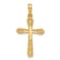 14k Yellow Gold Textured Fancy Cross Charm