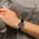 Charles Hubert Rose IP-plated Stainless Steel Black Dial Chronograph Watch