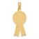 14k Yellow Gold Textured Enameled Greatest Mom Pink Ribbon Charm