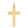 14k Yellow Gold Laser Designed Cross Pendant
