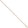 14K Yellow, White and Rose Gold Oval Link Tri-color Mirror Beads Bracelet