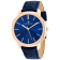 Christian Van Sant Men's Octavius Slim Blue Dial, Rose Bezel, Blue
Leather Strap Watch