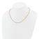 14K Two-tone Diamond-cut Beaded 18-inch Necklace
