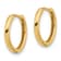14k Yellow Gold Polished 9/16" Hinged Hoop Earrings