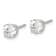 Rhodium Over 14K White Gold 1.25ct. 5.5mm Round G H I True Light
Moissanite Screwback Earrings