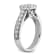 Rhodium Over 14K White Gold Lab Grown Diamond VS/SI GH, Cluster Ring 0.991ctw