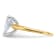 14K Yellow Gold With White Gold Accents 2 ct. G H I True Light Pear
Moissanite Solitaire Ring