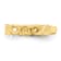 14K Yellow Gold Adjustable Heart Toe Ring