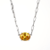 Yellow Cubic Zirconia Rhodium Over Sterling Silver Paperclip Necklace 4.08ctw