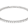Moissanite Flex Bangle Bracelet In Platinum-Enhanced Sterling Silver