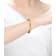 Polished Omega Bracelet In 14K Gold Over Brass