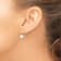 Rhodium Over 14K White Gold 7-8mm Round Freshwater Cultured Pearl
Leverback Earrings