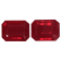 Ruby 8x6mm Emerald Cut Matched Pair 4.23ctw