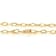 18 Inch Sun Link Chain Necklace in Solid 14K Yellow Gold