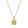 Green And White Cubic Zirconia 18k Yellow Gold Over Silver August
Birthstone Pendant 6.98ctw