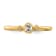 14K Yellow Gold Petite Oval Diamond Ring 0.16ctw