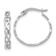 Rhodium Over 14k White Gold Polished 11/16" Intertwined Filigree
Hoop Earrings