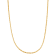 14K Yellow Gold Over Sterling Silver 1.5mm Foxtail Chain Necklace